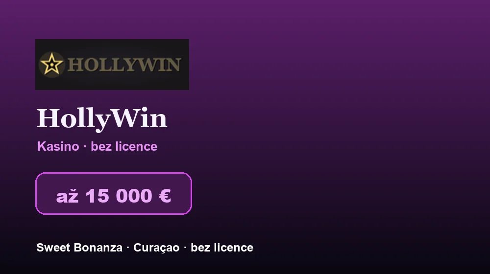 Snímek obrazovky HollyWin Casino