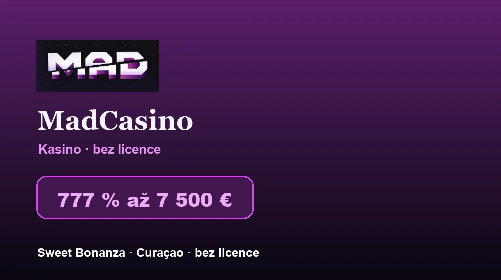 Snímek obrazovky MadCasino Casino