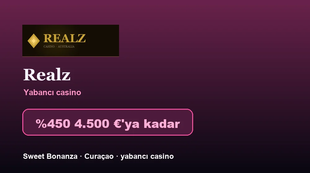 Realz Casino ekran görüntüsü