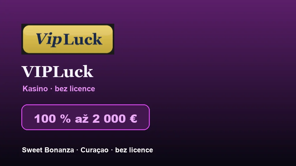Snímek obrazovky VIPLuck Casino