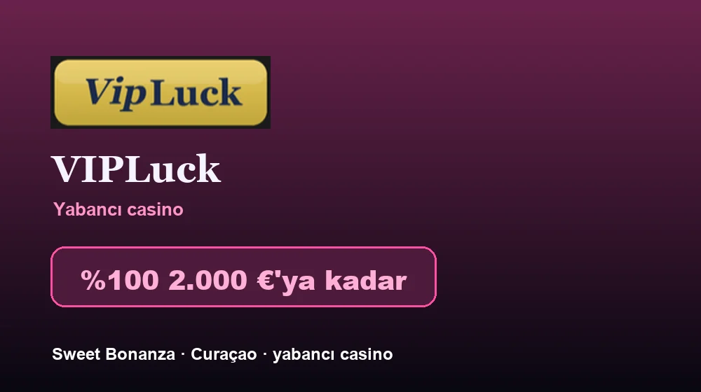 VIPLuck Casino ekran görüntüsü